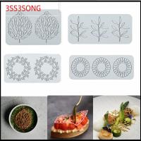 3SS3SONG ลวดลายดอกไม้ Bakeware แม่พิมพ์อบ น้ำตาล เสื่อ Fondant แม่พิมพ์ซิลิโคน แม่พิมพ์ลูกไม้เค้ก เครื่องมือตกแต่งเค้ก