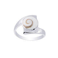 Silver thai   Shiva eye ring silver round shell เครื่องประดับเงินแท้  แหวนตัวเรือนเงินแท้925รูปก้นหอย