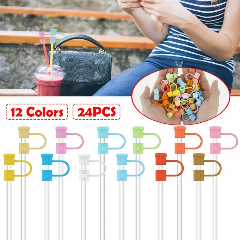1 pc Silicone Straw Covers Cap, Cute Strawberry Shaped Silicone Straw Covers,  Straw Protectors, Soft Silicone Straw Lid for 6-8 mm Straws ,Silicone Straws  Tips Covers Strawberry Shaped Straw Plug Compatible with