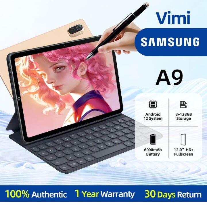 Samsung Tab A9 tablet 12inch Large Screen Smart tablets 8G 128G Online Course Android tablet ...