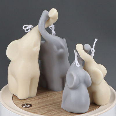Long-nosed Elephant Candle Silicone Mold DIY Animal Candle Making Tools Wick Soap Resin Clay Mold Gift Craft Supplies Home Decor
