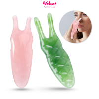 Massager Face Gua Sha แผ่นกัวชา นวดหน้า นวดจมูก เรซิ่นธรรมชาติ รหัส CN-JADE-NS