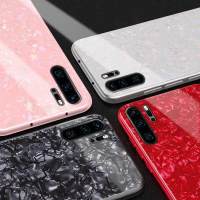 GOOGLEHITECH หรูหรากรณีสมาร์ทสำหรับ huawei P30 Pro หัวเว่ย P30 PRO แฟชั่นอัลตร้าบางหินอ่อนธัญพืชระยิบระยับกระจกนิรภัยเชลล์โล่กรณี coque, ปก,กรณีสำหรับ หัวเว่ย P30Pro หรูหรากะพริบตากลับปกคลุมกรณีสำหรับ หัวเว่ย P30 pro กรณีปกสำหรับ Huawei P30pro  6.47 นิ้ว