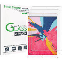 (2 Pack) amFilm Glass Screen Protector for iPad Air 3 (2019) 10.5 inch, iPad Pro 10.5 inch (2017) Tempered Glass, Apple Pencil Compatible