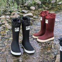 Ruer บูทสำหรับคู่รัก,รองเท้ากันฝนสูงกันน้ำ Galoshes สามีตกปลาสวนกันฝนรองเท้าผู้หญิงและผู้ชาย