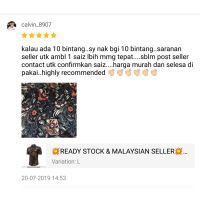 Baju T Shirt Lelaki Corak Men Collar Shirt