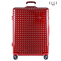 ELLE Travel Lunar Collection. 100% Polycarbonate PC กระเป๋าเดินทางขนาดใหญ่ 28"นิ้ว คันชัก/ขอบอะลูมิเนียมเฟรมล๊อค  ล้อหมุน 360 องศา