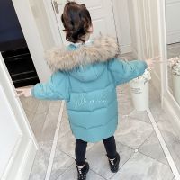 irls cotton-padded coats winter long Outerwear 4 5 6 7 8 9 10 11 12 13 14 years old kids thickened jacket Children clothes