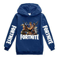 [ในสต็อก] Fortnites ผ้าฝ้าย + โพลีเอสเตอร์เสื้อผ้าเด็ก Hoody เด็กวัยหัดเดินฤดูใบไม้ผลิและฤดูใบไม้ร่วงเสื้อกันหนาวหมวกสำหรับวัยรุ่นเด็กสาวแขนยาว Lesure การ์ตูน