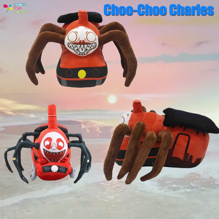 lt-ready-stock-23cm-new-choo-choo-charles-plush-toy-horror-game-figure-stuffed-doll-soft-spider-stuffed-animal-charles-train-plushie-gift-for-kids-ของขวัญปีใหม่-ตุ๊กตา-ของเล่น-cod