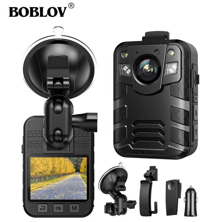 BOBLOV WD2 2K Body Worn Camera, 1440P Police Wearable Camcorder Mini ...