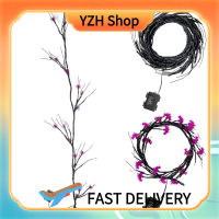 YZH Shop ไฟแบตเตอรี่กันน้ำสายตกแต่งแมงมุมค้างคาวฮาโลวีนเหมาะสำหรับบ้านผีสิงตกแต่งงานปาร์ตี้คริสต์มาส