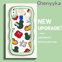 เคส Chenyyka สำหรับ VIVO Y91 Y91i Y95การ์ตูนที่สร้างสรรค์ลายมิกกี้น่ารักขอบเป็นลอนเคสโทรศัพท์โปร่งใสซิลิโคนกันกระแทกเคสป้องกันเลนส์กล้องปลอกอ่อนใส