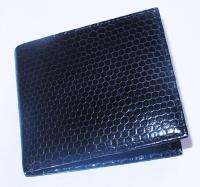 สีดำถมึนงูทะเล Very Beautiful Super Black Genuine Sea Snake 2 Fold Wallet กระเป๋าหนังงูทะเล