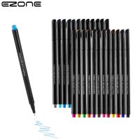 EZONE 24/48สีปากกาเส้นละเอียดสีน้ำปากการ่างเส้นชุดวาดเขียนสำหรับเด็กชั่วโมงเครื่องเขียนนักเรียนชุดกล่องปากกาสีน้ำ