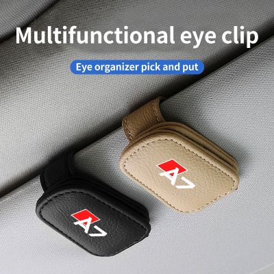 Auto Parts dudukan kacamata hitam mobil untuk Audi A7 multi-fungsi klip kacamata tagihan klip Aksesori Mobil pemegang kacamata mobil