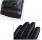 Găng tay da nữ cảm ứng điện thoại cổ lông cao cấp gc03 (đen) 4