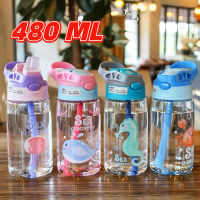 Kids Water Sippy Cup Creative Cartoon Baby Feeding Cups with Straws Leakproof Water Bottles Outdoor Portable Childrens Cups