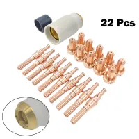 BayYY】22pcs 9-8215 9-8211 9-8213 9-8237 Plasma Electrode Tips Kit 80A For S. L60 SL100 WS PK22 Metal Plasma Torch Nozzle 9-8211WSP-10018