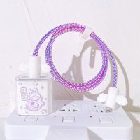 Set Pelindung Kabel untuk iPhone 12 Pengisian Daya Cepat 18/20 W Pelindung Steker Kabel Data USB Pelindung Jalur Kabel Spiral Pelindung