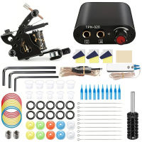 Tattoo Practice Kit Body Art Professional Tattoo Machine เหมาะสำหรับผู้เริ่มต้นฝึกรูปแบบรอยสัก DIY ที่บ้าน