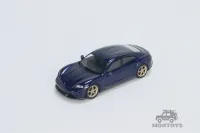 (ร้อน) MINI GT 1:64 Taycan Turbo S Gentian Blue Metallic Lhdrhd Diecast รุ่นรถ