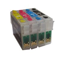 Free Shipping 125 T1251 T1252 T1253 T1254 refillable ink cartridge for epson Stylus  NX125 NX127 NX420 Workforce 320 323 325 Ink Cartridges