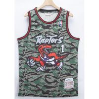 【7 Style】 Toronto Raptors No. 1 Basketball Shirt Mcgrady 2021 Retro Camouflage