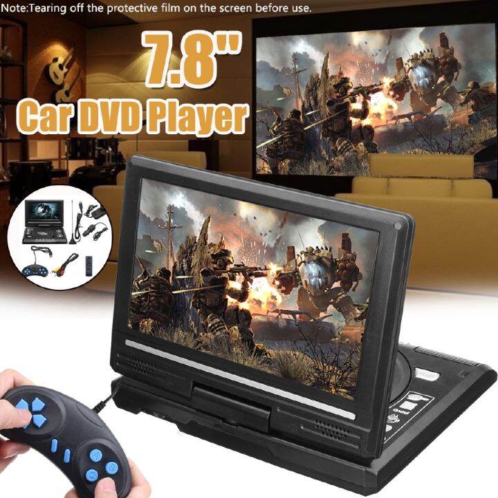 Portable DVD Player Home Car VCD CD Player MP3 TV Portatil Cable Rotate