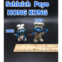 1997 1983 Smurf figure Chef Hong Kong Smurf Village Figurine Schleich Miniature PVC  RARE !!!