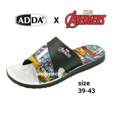 NSSHOESHOP Adda รองเท้าแตะลำลองแบบสวม รุ่น 72F10  Marvel Avengers แท้ 100%