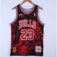 【Feb】 1995-96 new men’s Chicago Bulls 23 Michael Hebru Brantley X embroidery basketball jerseys jersey black