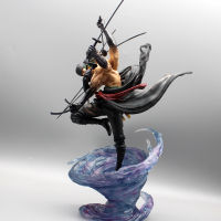 35ซม. Roronoa Zoro รูป Nine ดาบ Ashura Pvc Figurine Light Gk รูปปั้น Collection ตกแต่งของเล่นของขวัญ