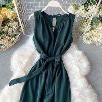 Wide Leg Jumpsuit For Women Korean Commuter Clothing y Halter Hollow Open Back Jumpsuits