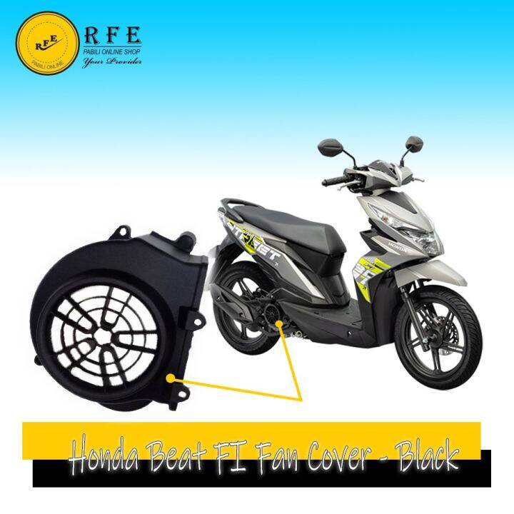 Fan Cover for Honda Beat FI (V1 & V2 ) Matte Black Lazada PH