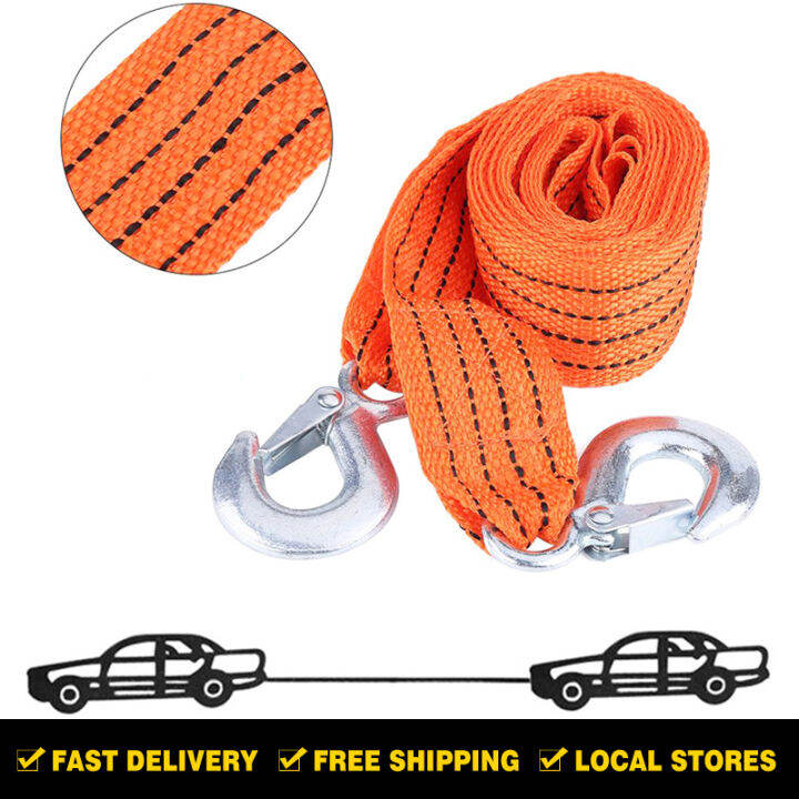 Heavy Duty Car Towing Rope 4m / 5000kg / 5 Tons | Lazada PH