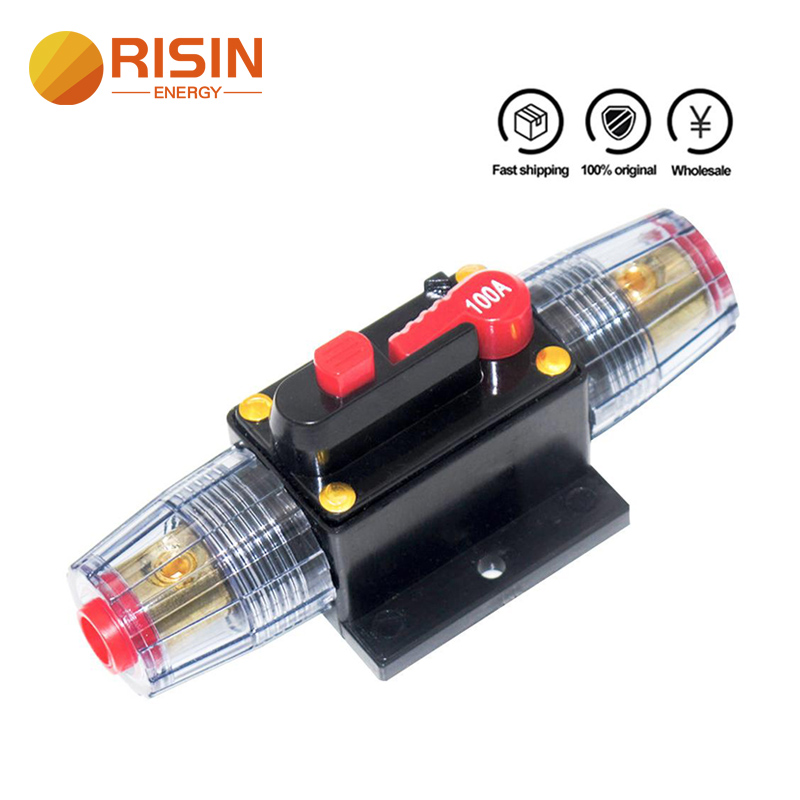 150A Audio Car Modified Fuse Holder for System Protection DC 12V-24V Circuit Breaker Manual Reset 