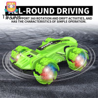 Jjrc 019 2.4G Stunt Drift รีโมทคอนโทรลรถ Anti-Collision Guardrails กลางแจ้งความเร็วสูง360องศาหมุนเด็กของเล่นรถปีนเขา【cod】