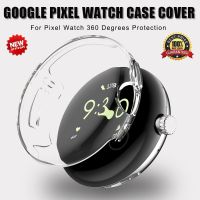 Protective Cover Case for Google Pixel Watch TPU Glass Cover Screen Protector Cases for Pixel Smart Watch Case Watch Accessories