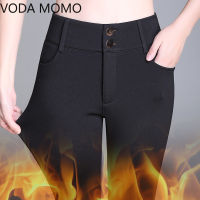 2020 New Fashion High Waist Autumn Winter Women Thick Warm Elastic Pants Quality S-5XL Trousers Tight Type Pencil Pants