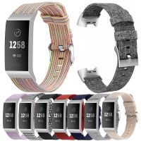 Essidi pasek do płótna do Fitbit Charge 3 4 5 wymiana inteligentnej opaski zegarka do Fitbit Charge 3 SE sport splot zapięcie