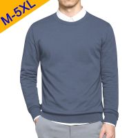 5XL Men Sweaters Pullover 2019 Spring New Cotton O-Neck Solid Sweater Jumpers Autumn Male Knitwear Man Big Plus Size Simple Type