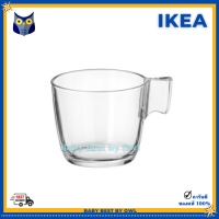 IKEA แก้วมัค แก้วใส clear glass mug กระจกนิรภัยเทมเปอร์ ทนทานสูง ขนาด 23 ซล