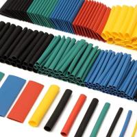 530pcs Heat Shrink Tube 328/127pcs Assorted Polyolefin Heat Shrink Tubing Tube Wire Cable Insulation Sleeves Wrap Wire Set Electrical Circuitry Parts