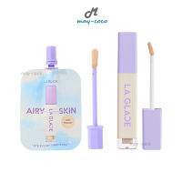 ถูก/แท้/ส่งฟรี คอนซีลเลอร์ La Glace Airy Skin Concealer ลากลาส เนื้อเซรั่ม ปกปิด รอยคล้ำใต้ตา รอยดำ รอยแดง หน้าเนียน