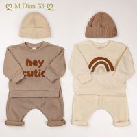 Baby Cotton Kintting Clothing Sets Kids Boys Girls Spring Clothes Loose Tracksuit Pullovers Tops+Pants 2PCS Outfits Boy Clothes  by Hs2023