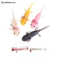 1PCS Funny Keychain Antistress Fish Giant Salamande Stress Keychain Toy Squeeze Prank Joke Toys For Girls Gag Gifts