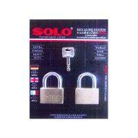 ?ดีสุดๆ!!  กุญแจคีย์อะไลท์ SOLO 4507SQ45 45 มม. 2 ตัว/ชุด กุญแจคล้อง SOLO KA 4507SQ45 PB/2 KA PADLOCK 2EA/SET