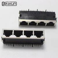 1ชิ้น21มิลลิเมตร Rj45 1*4เครือข่ายอินเตอร์เฟซแจ็ค59 1X4พอร์ต Rj45เชื่อมต่อปลั๊กตัวเมีย