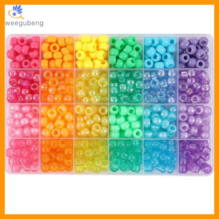  Pony Beads for Bracelet Making Kit, Rainbow Kandi